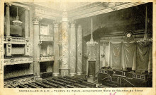 Versailles (S-et-O) - Théâtre du Palais, actuellement Salle de Séances du Sénat. A. Bourdier, imp.-édit., Versailles