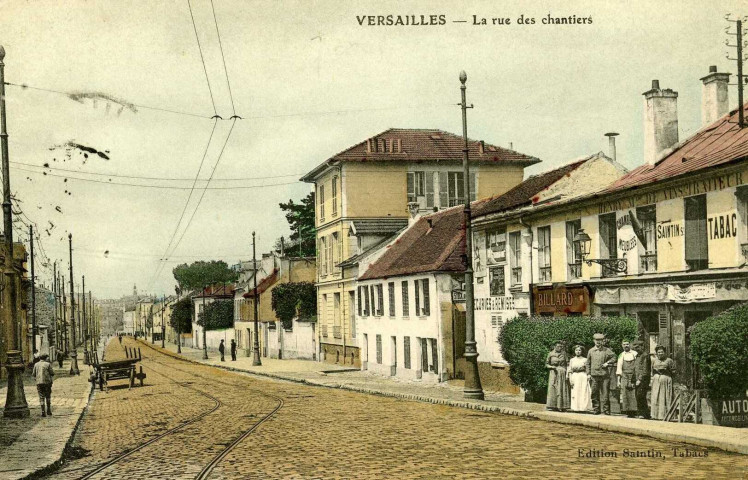 Versailles - La rue des Chantiers. Édition Saintin, Tabacs
