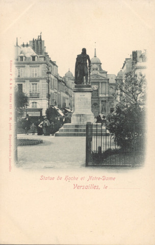 Statue de Hoche et Notre-Dame. Éditeur P. S. à D. Erika 115 P. M. phot.