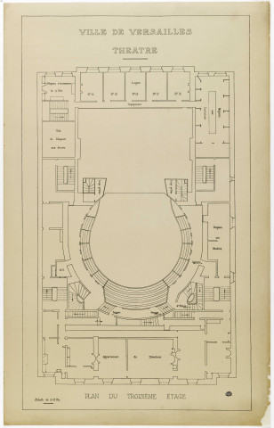 Théâtre Montansier. Troisième étage.