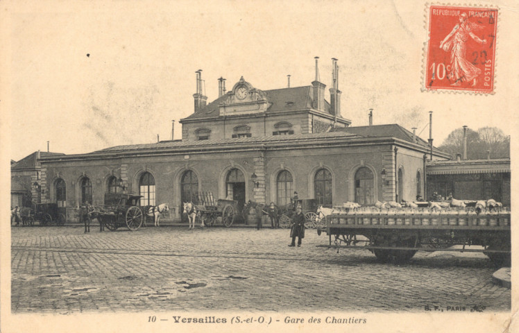 Versailles (S.-et-O.) - Gare des Chantiers. B. F., Paris