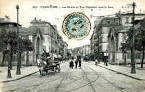 Versailles - Les Halles et rue Duplessis vers la gare. E.L.D.