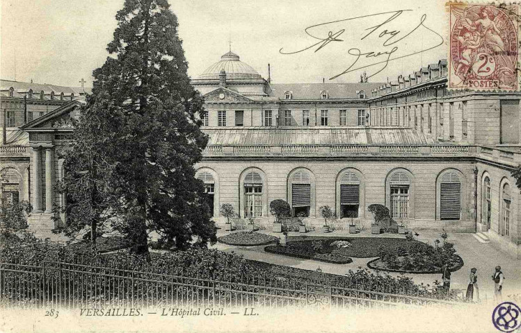 Versailles - L'Hôpital civil. L.L.