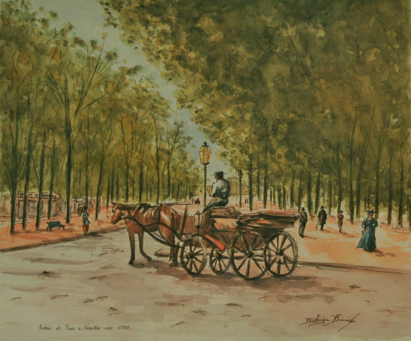 Avenue de Paris vers 1900.