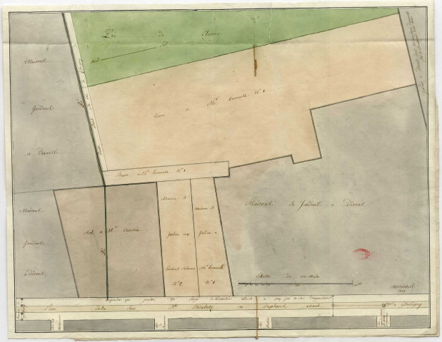 Maisons, bâtiments et terrains jugés nécessaires à l'établissement d'un abattoir à Versailles.