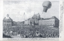 1re ascension à Versailles, le 19 sept. 1783, sous la dir. De M. de Montgolfier. ND Phot.