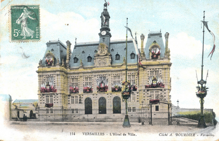 Versailles - L'Hôtel de Ville. Cliché A. Bourdier, Versailles