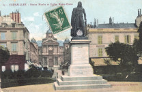 Versailles - Statue Hoche et Église Notre-Dame. Collection des Galeries Modernes