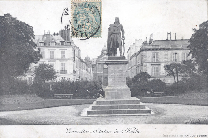 Versailles - Statue de Hoche. Imprimée en taille-douce - O.I. Édit., Paris