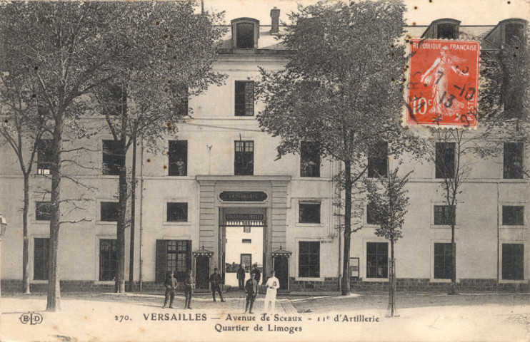Versailles - Avenue de Sceaux - 11e d'Artillerie - Quartier de Limoges. E.L.D., Paris