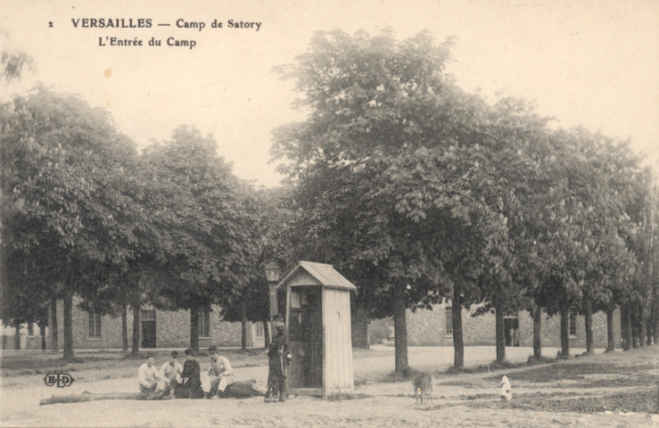 Versailles - Camp de Satory - L'entrée du camp. E.L.D.