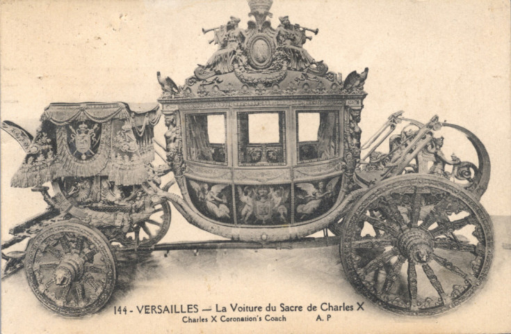 Versailles - La Voiture du Sacre de Charles X. A. Papeghin, Paris-Tours