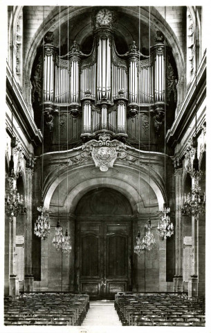 Cathédrale Saint-Louis de Versailles - Tribune de l'orgue. Éd. Ch W