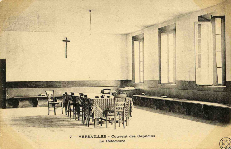 Versailles - Couvent des Capucins. Le Réfectoire.