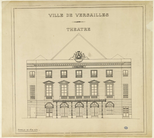 Théâtre Montansier. Façade principale.