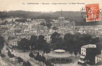 Versailles - Panorama - L'Église Saint-Louis - Le Square Barascude. E.L.D.