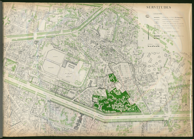 Avenue de Paris, rue Champ la Garde, rue Pasteur. Domaine de Madame Elisabeth: étude d'urbanisme.