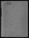 Registre des naissances (1883). Table alphabétique.