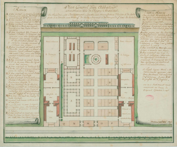 Abattoir à construire rue de Clagny à Versailles.