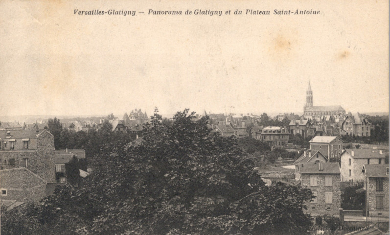 Versailles - Glatigny - Panorama de Glatigny et du Plateau Saint-Antoine. Impr. Edia, Versailles
