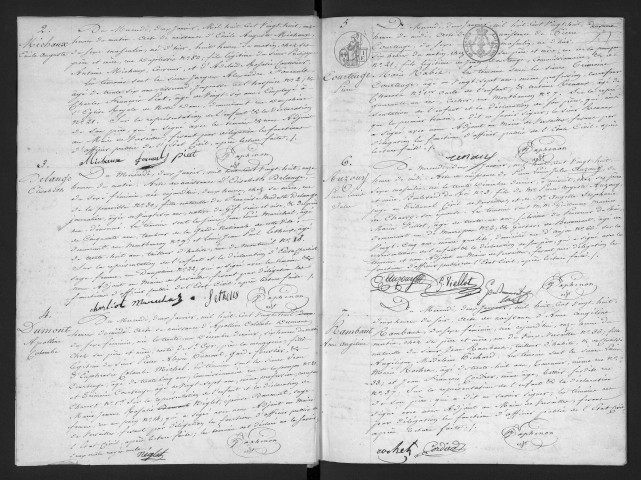 Registre des naissances (1828). Table alphabétique.