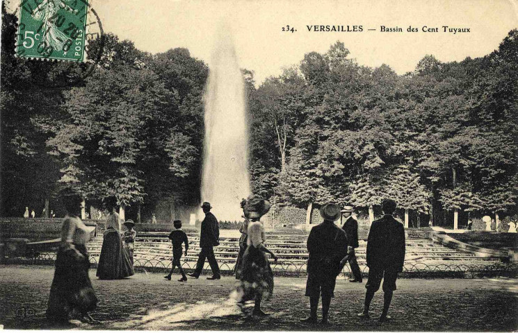 Versailles. Le bassin des Cent Tuyaux.