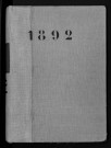 Registre des naissances (1892). Table alphabétique.